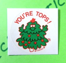 Pine Scented Trend Scratch & Sniff Retro Christmas Tree Sticker