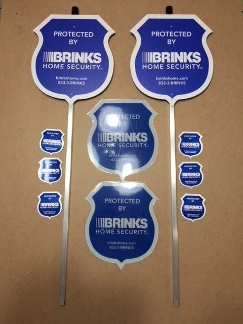  NEW - 2- Reflective Brinks Yard Signs + 6 2-sided Decals + 2 Solar Lights - Image 4 of 4