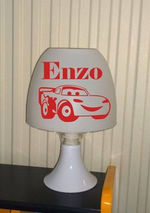 Jolie Lampe De Chevet Garcon Enfant Personnalisee Flash Mcqueen Cars Ebay