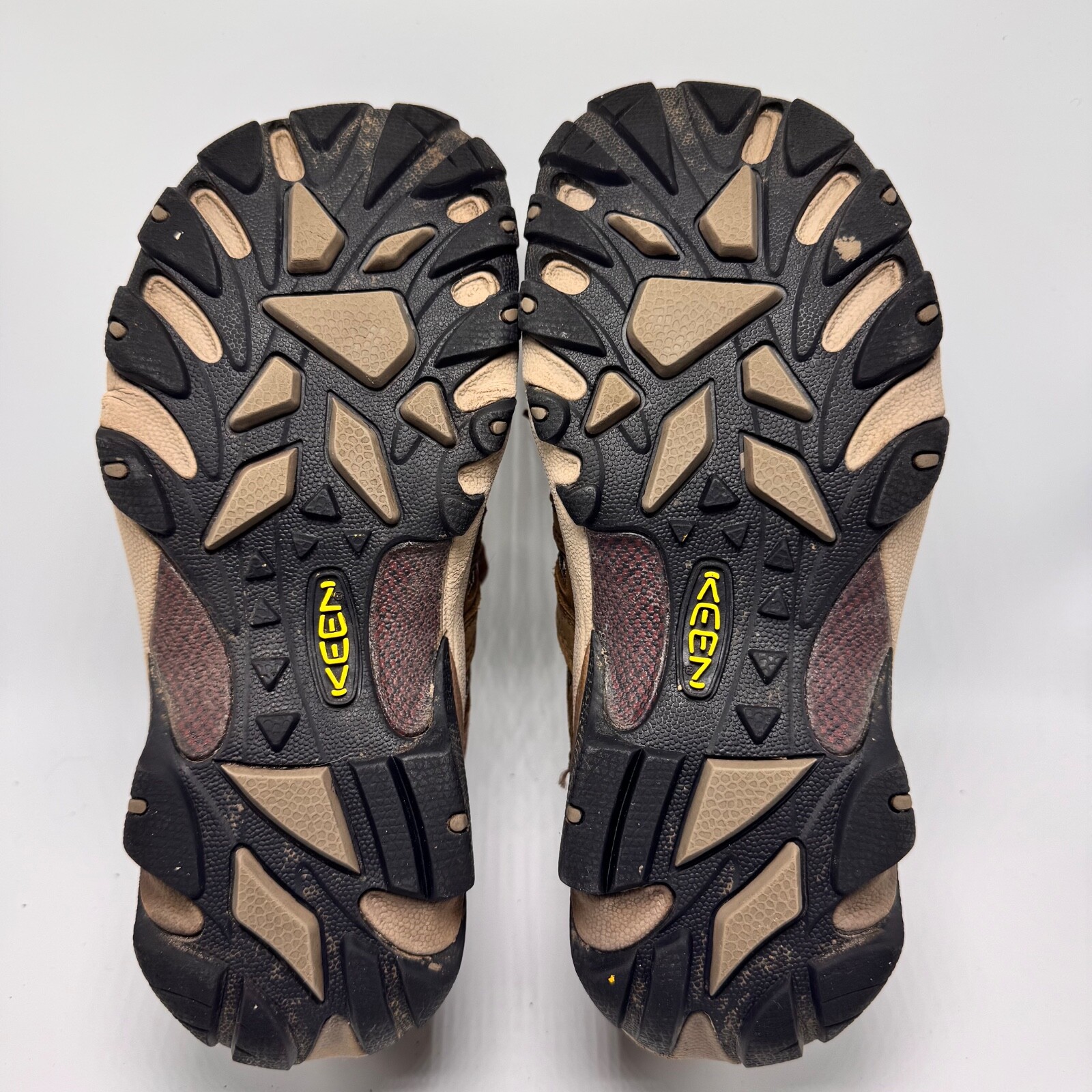 Scarpe da trekking basse da donna Keen Flint II marroni taglia US 7 stringate in pelle