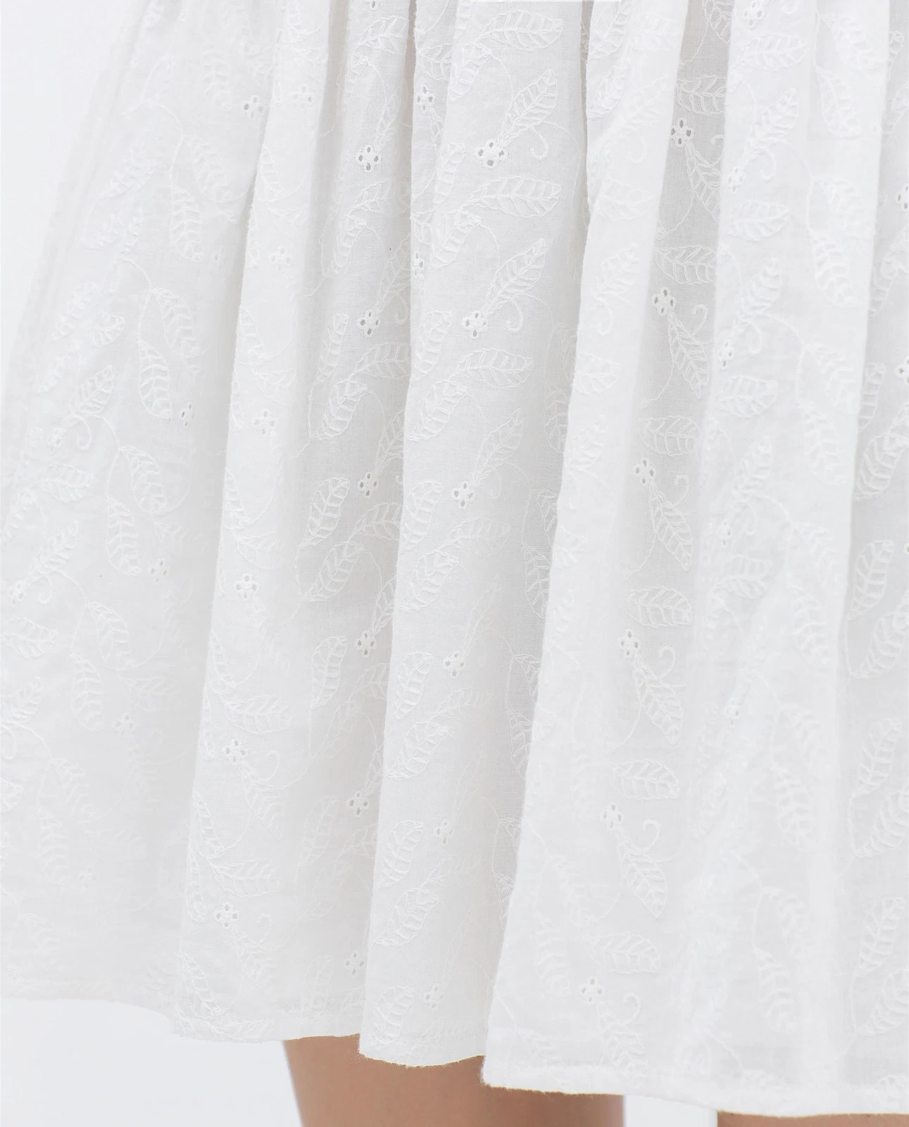 OFF WHITE ZARA ABITO CORTO OFF WHITE DRESS RICAMATO TRAFORATO CASUAL DRESS NUOVO