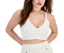 GUESS Women's Rey Crochet Sleeveless Cami Sweater Top - Size XL - W3YR02Z2YL1