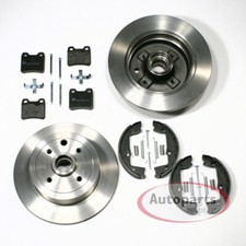 Bremsscheiben Ø 261 mm + Bremsbeläge mit Zubehör Satz hinten für Opel Vectra A