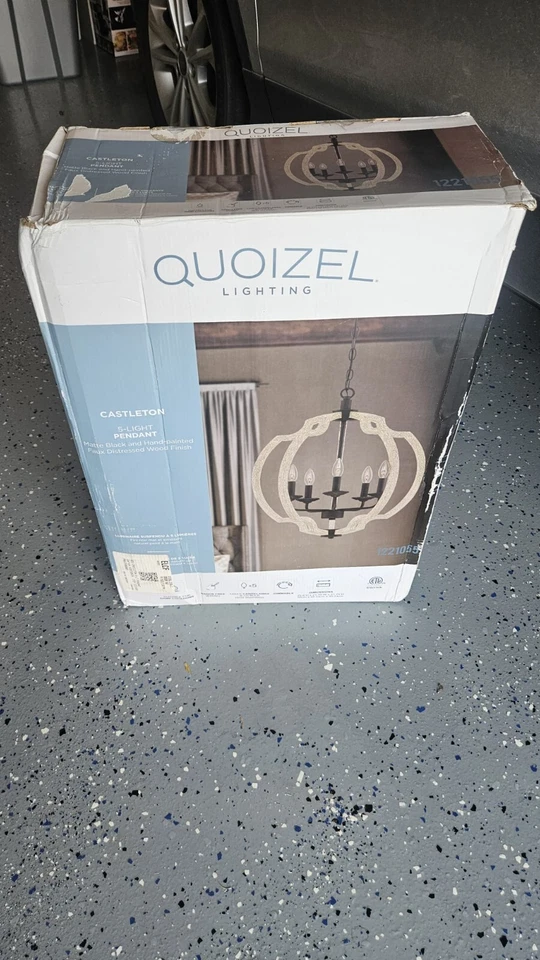 Colgante Quoizel Lighting Castleton 5 luces 1221055 Foto 2 de 4