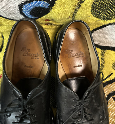 Vtg ALLEN EDMONDS BRADLEY MADE IN USA SPLIT TOE DRESS SHOE Sz 9D
