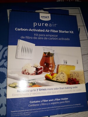 Smart Choice PureAir Universal Carbon Air Filter Starter Kit for Refrigerator