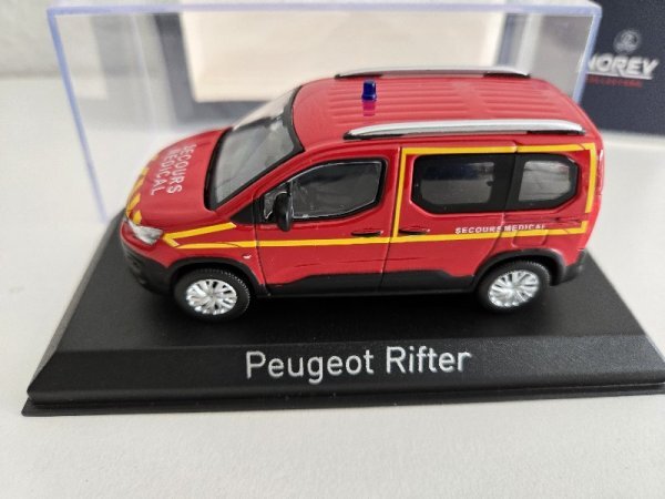 1/43 Norev Peugeot Rifter 2019 Pompiers- Secours Medical 479070 | eBay