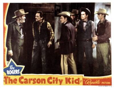 The Carson City Kid Lobby Card Gabby Hayes Bob Steele Noah Bee- 1940 Movie Photo