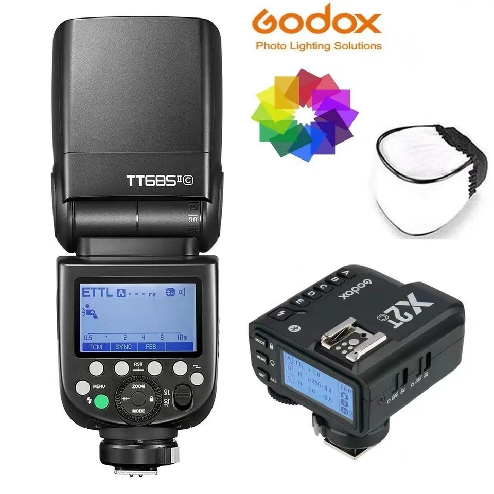 Godox TT685II-C 2.4G TTL Wireless Flash Speedlite with X2T-C Trigger For Canon - Image 2 of 4