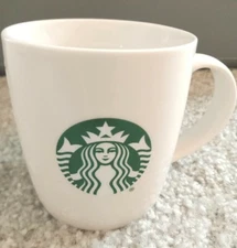 Starbucks Paw Prints 2020 White Coffee Mug Tea Cup 12oz Green Logo bone china
