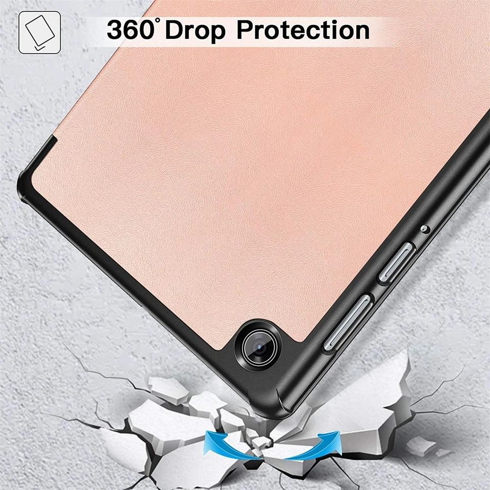 Magnetic Smart Leather Stand Case Cover For Amazon Kindle Fire HD 10" & 7" 2019 - Image 3 of 4