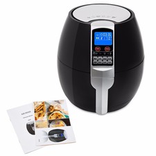3.7QT 1500W Electric Air Fryer cooker 8 Cooking Menu Setting Digital Display