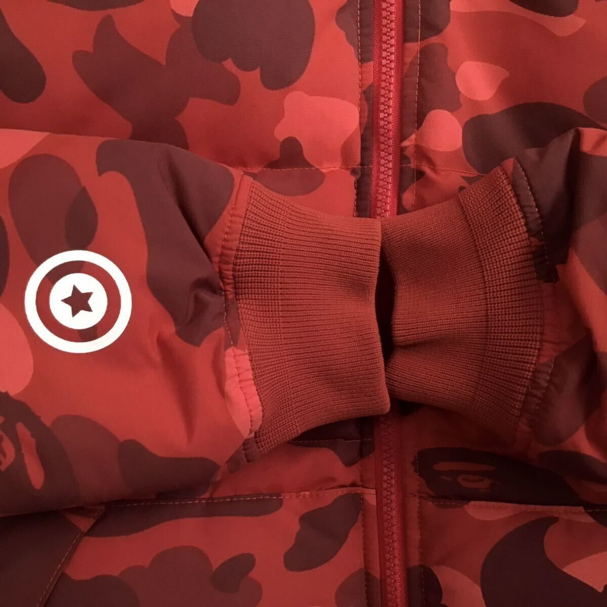 BAPE Shark full zip hoodie Down Jacket Red camo A Bathing BAPE Shark full zip hoodie Down Jacket Red camo A Bathing