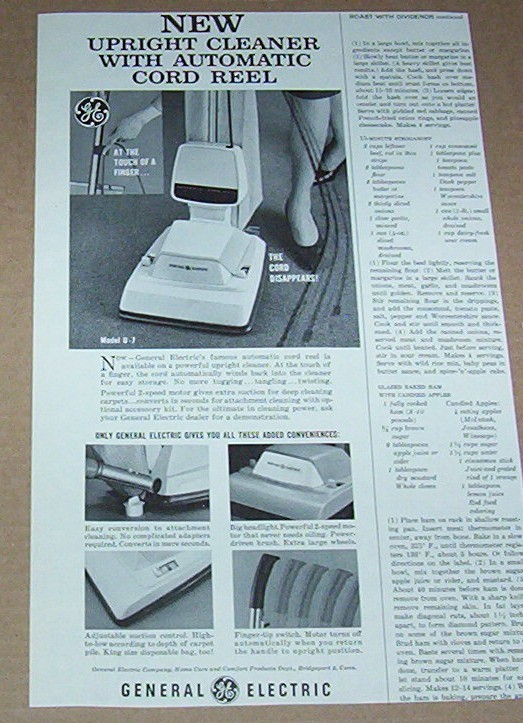 1964 print ad General Electric vacuum cleaners GE home care Bridgeport CT eBay