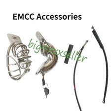 EMCC Chastity Belt Accessories Hollow/Closed Cage Wires Lock Restraint Device
