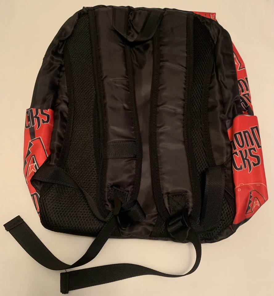 Arizona Diamondbacks Backpack Bookbag Baseball Men Women Boys Red/Black New - Image 4 of 4