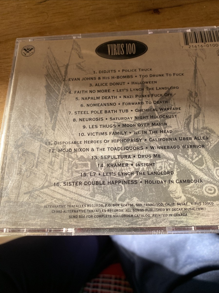 Virus 100: Alternative Tentacles Various Artists CD Dead Kennedy