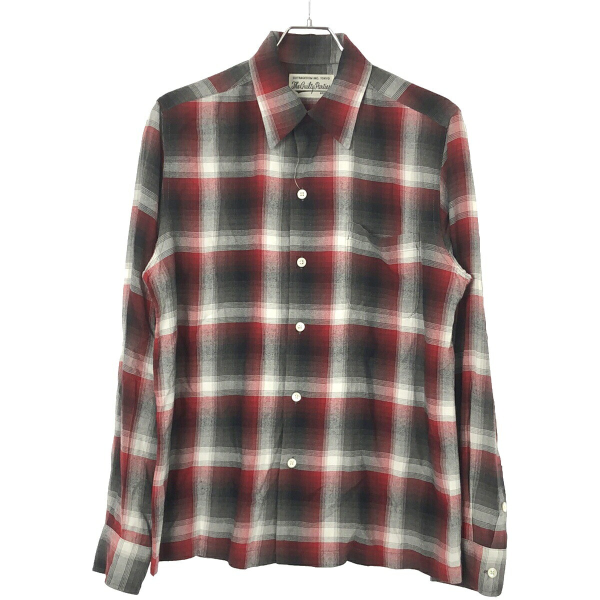 WACKO MARIA CHECK OPEN COLLAR SHIRT S/S