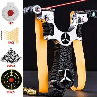 Outdoor Hand Tool Set Traditional Stainless Steel Slingshot Pocket Shooting Tool