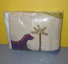 New Whisper Soft Mills 2 Pillowcase & Bed Skirt Standard Set RN 49266 Dinosaurs