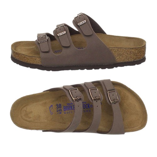 NEW Birkenstock Florida 3 Strap Women’s Sandals Black Slides - Picture 13 of 32