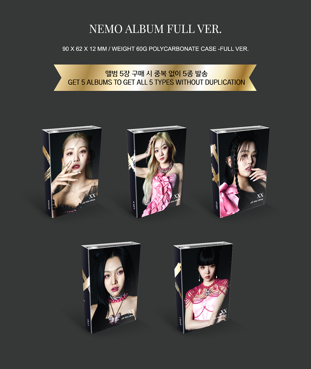 K-POP CRAXY 4th Mini Album [XX] NEMO Random Ver. QR Card +