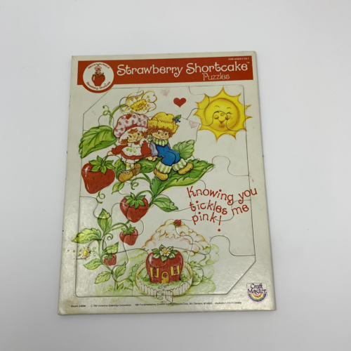 STRAWBERRY SHORTCAKE 1981 Vintage Craft Master Frame Tray 15 Piece Puzzle - Picture 1 of 8