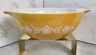 Vintage Pyrex 4 QT Butterfly Gold Cinderella Mixing Nesting Bowl #444