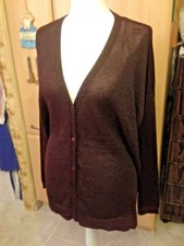 "M.S.mode"Damen Blazer Gr.XXL.52-54.Schwarz-aubergine.