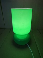 Ikea Lykta Kelly Green Glass Table Lamp Mushroom Vintage Dark Green Y2K WORKS