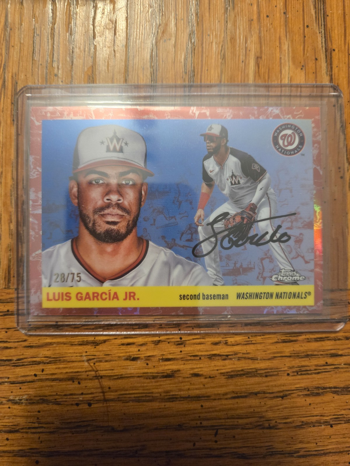 2025 Topps Chrome Platinum Luis Garcia Jr Toile Cream/Rose Gold Refractor /75