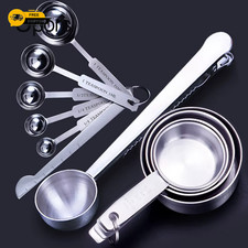 Measuring Cups Premium Stackable Kitchen Measuring Spoon Set Stainless Steel Mea