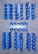 Wall Plugs 10mm Blue Wallplugs Brick Concrete Raw Plugs 7 PACKS OF 10