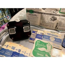 Vintage Sawyers View-Master Viewer w/ Large Reel Lot Travel Disney Westerns