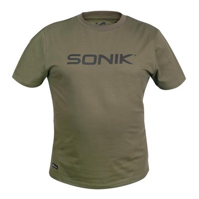 CARP FISHING TACKLE - SONIK RAGLAN GREEN T SHIRT, GR. M-2XL *NEU*
