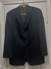 HUGO BOSS Virgin Wool Black Sport Suit Blazer Jacket 40R summer Quiet Luxury