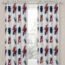 1 Marvel Spiderman Curtain Panel Action Hero Rod Pocket 40x63 Window Treatment