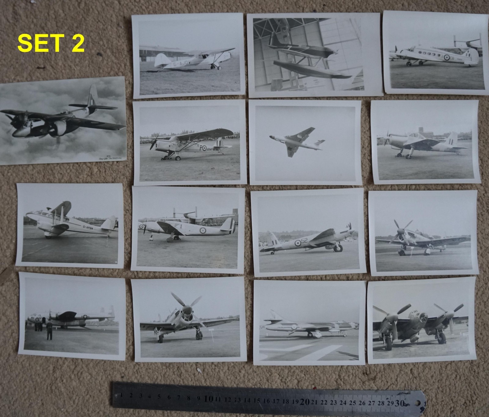 military aircraft photos - Anson, Noratlas, Mosquito, Auster - Hendon ?