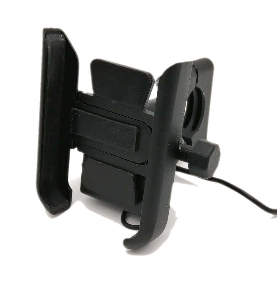 Support téléphone aluminium avec chargeur USB 2.0A étanche moto et vélo