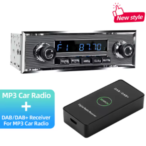 1 DIN Autoradio MP3 Player Oldtimer Retro Audio Stereo Support FM AUX EQ USB  - Bild 15 von 16