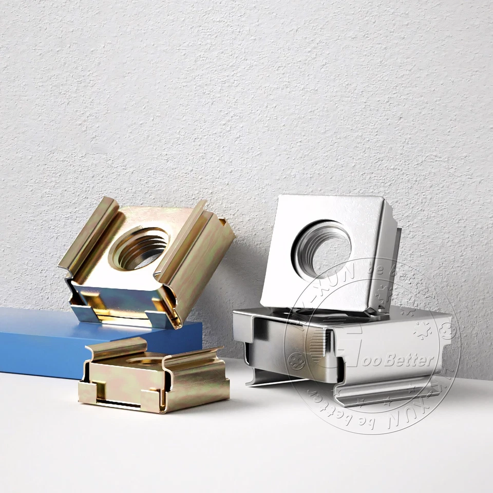 Käfigmuttern Stahl verzinkt für Rackschiene Käfigmutter M4 M5 M6 M8 M10 M12 - Bild 4 von 4