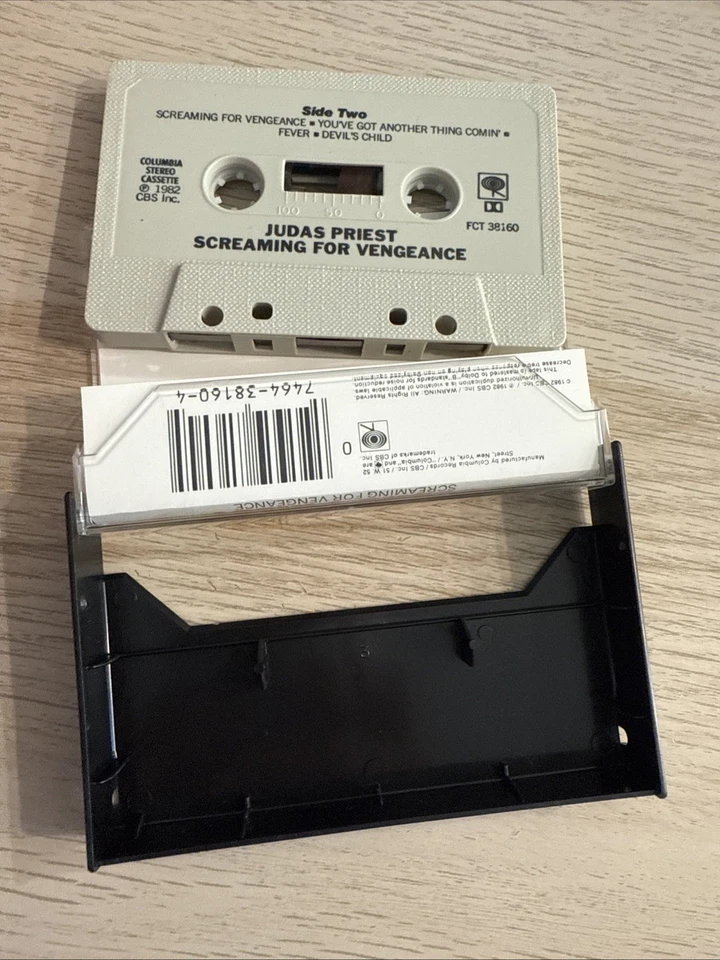 JUDAS PRIEST Screaming For Vengeance 1982 CASSETTE TAPE HEAVY METAL NWOBHM - Image 4 of 4