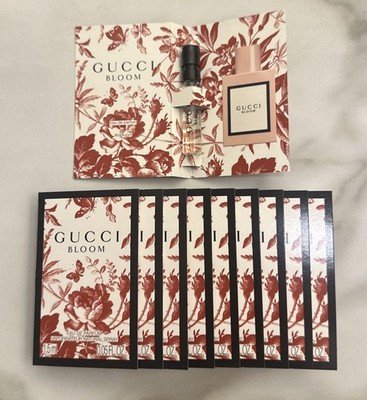 Gucci Bloom Eau de Parfum Spray Sample Set Lot of 10 Vials 1.5ML/0.05FL oz Each