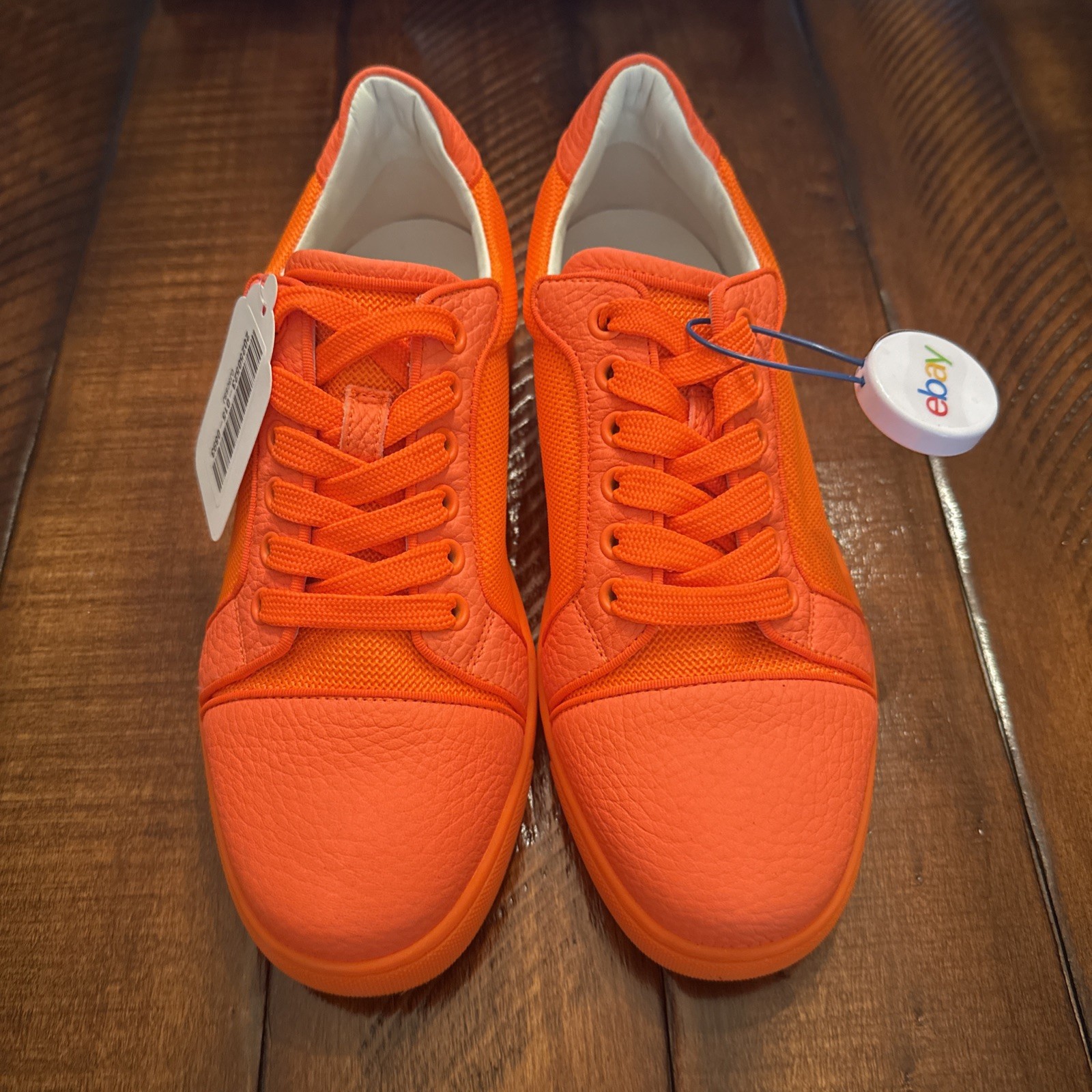 SAOLA Sneakers Christian Louboutin suola rossa arancione donna taglia 37 autenticate