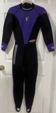 Henderson Wetsuit Aquatics Women's SZ S Black Purple Stirrups Microprene USA