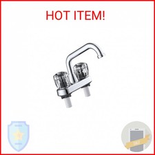 Home Plus Classic Chrome Two Handle Laundry Faucet 4 in.