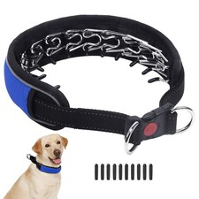 Martingale No Pull Dog Collar for Large S 14"-18" Neck, 1.8" Wide , Blue