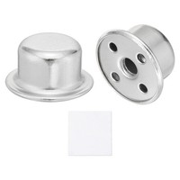 "2 StüCk 0,49\" LampenknäUfe FüR 1/4-27 Gewinde, Silber"