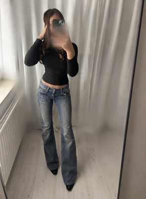   Y2K Bootcut Jeans   Der perfekte Vintage-Look!  