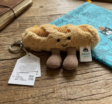 Jellycat Amuseables Baguette Plush Keychain Cute Bread Bag Charm Gift NWT ✨